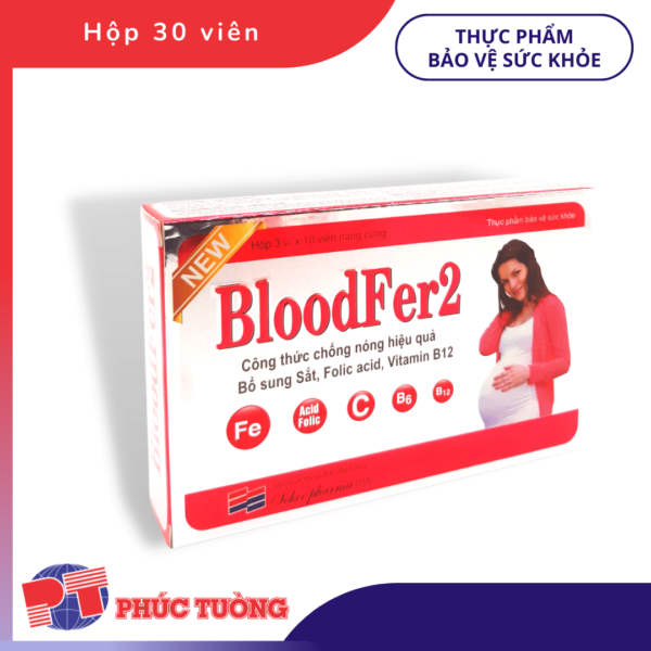 BLOODFER2 - Viên uống bổ sung sắt cho phụ nữ mang thai và cho con bú