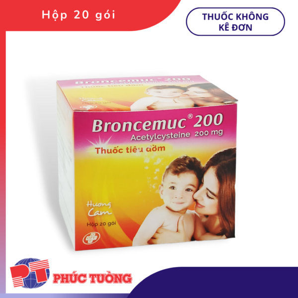 BRONCEMUC 200 - Điều trị các rối loạn tiết dịch phế quản