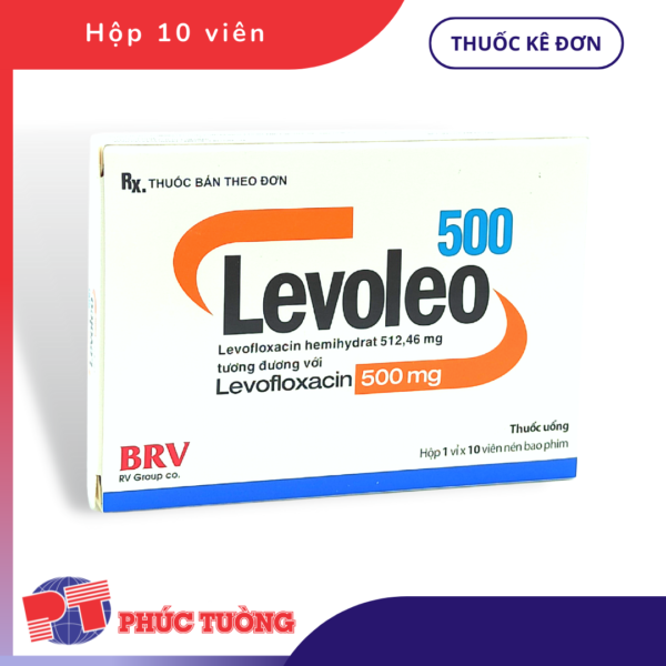 LEVOLEO 500 - Kháng sinh levofloxacin 500mg
