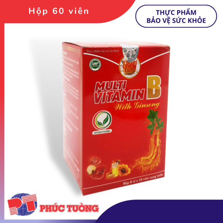MULTI VITAMIN B WITH GINSENG Bổ sung vitamin nhóm B cho cơ thể Dược