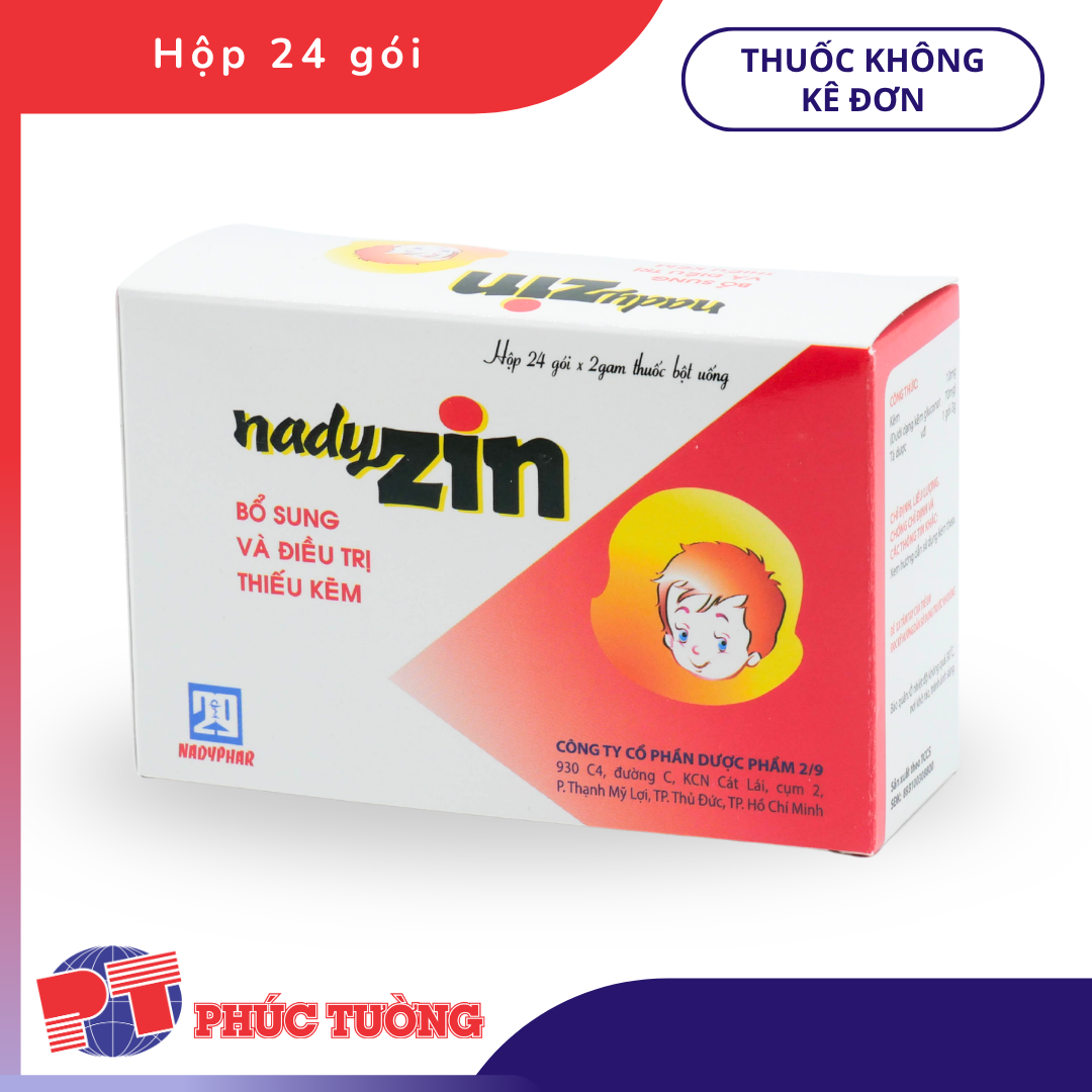 NADYZIN - Bổ sung và điều trị thiếu kẽm cho cơ thể NADYZIN - Bổ sung và điều trị thiếu kẽm cho cơ thể