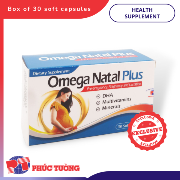 OMEGA NATAL PLUS - Cung cấp DHA và các vitamin, khoáng chất cho phụ nữ mang thai, cho con bú