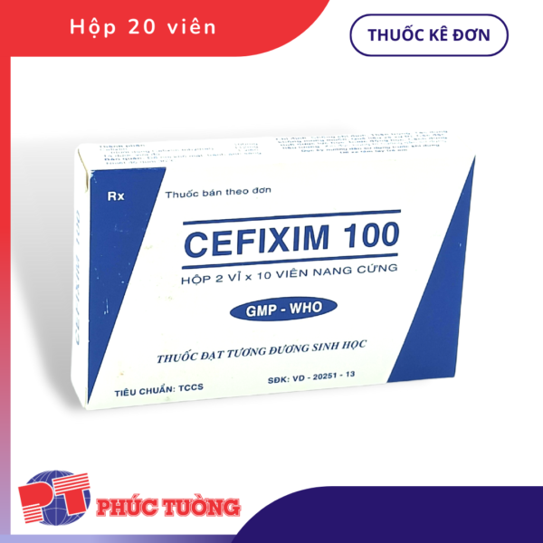 CEFIXIM 100 - Điều trị các trường hợp viêm và nhiễm khuẩn
