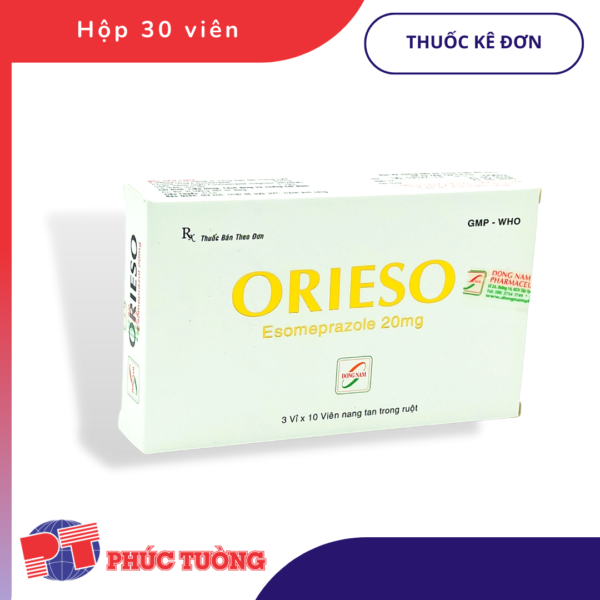 ORIESO 20mg - Điều trị viêm loét dạ dày, tá tràng