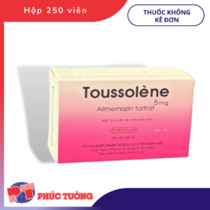 TOUSSOLENE - Kháng histamin, chống nôn, điều trị mày đay và ngứa