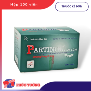 PARTINOL (hộp) - Điều trị các triệu chứng cảm cúm