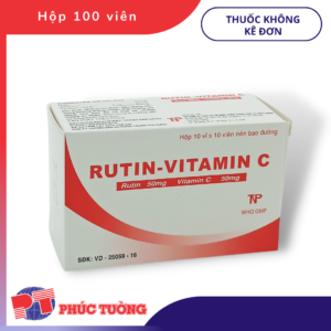 RUTIN VITAMIN C - Hỗ trợ điều trị hội chứng chảy máu, giãn tĩnh mạch