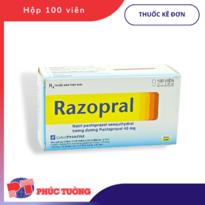RAZOPRAL - Điều trị loét tá tràng, dạ dày, trào ngược