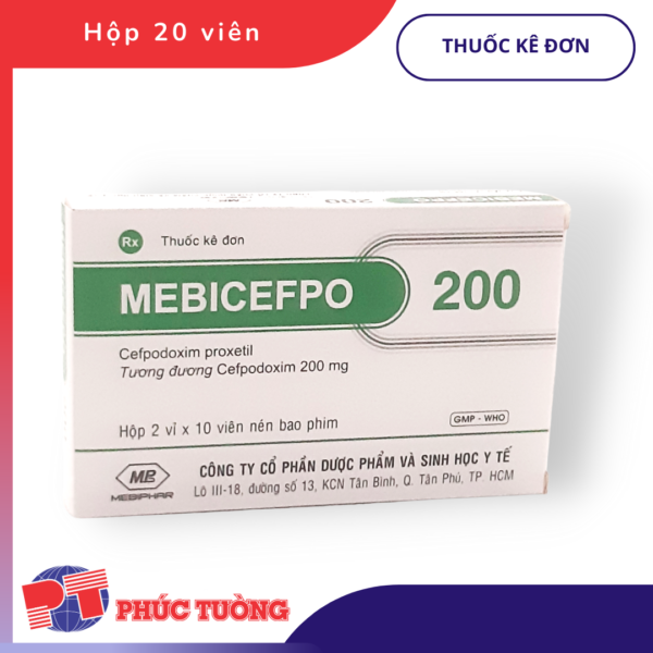 MEBICEFPO 200 - Kháng sinh cefpodoxim 200mg