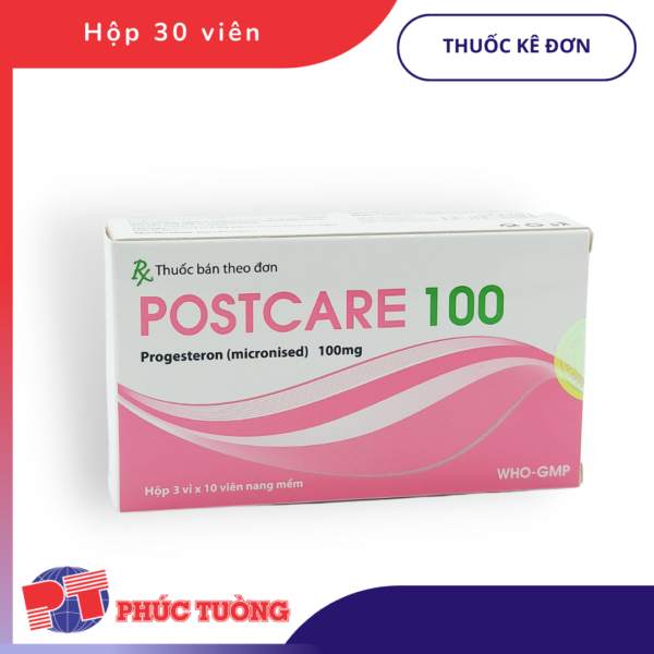 POSTCARE 100 - Progesteron 100mg dạng siêu mịn