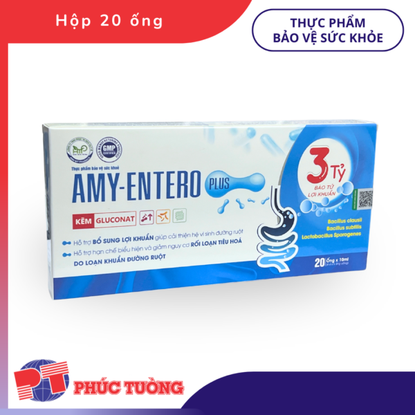 AMY-ENTERO PLUS (New) - Bổ sung ba tỷ lợi khuẩn, hỗ trợ hạn chế rối loạn tiêu hóa