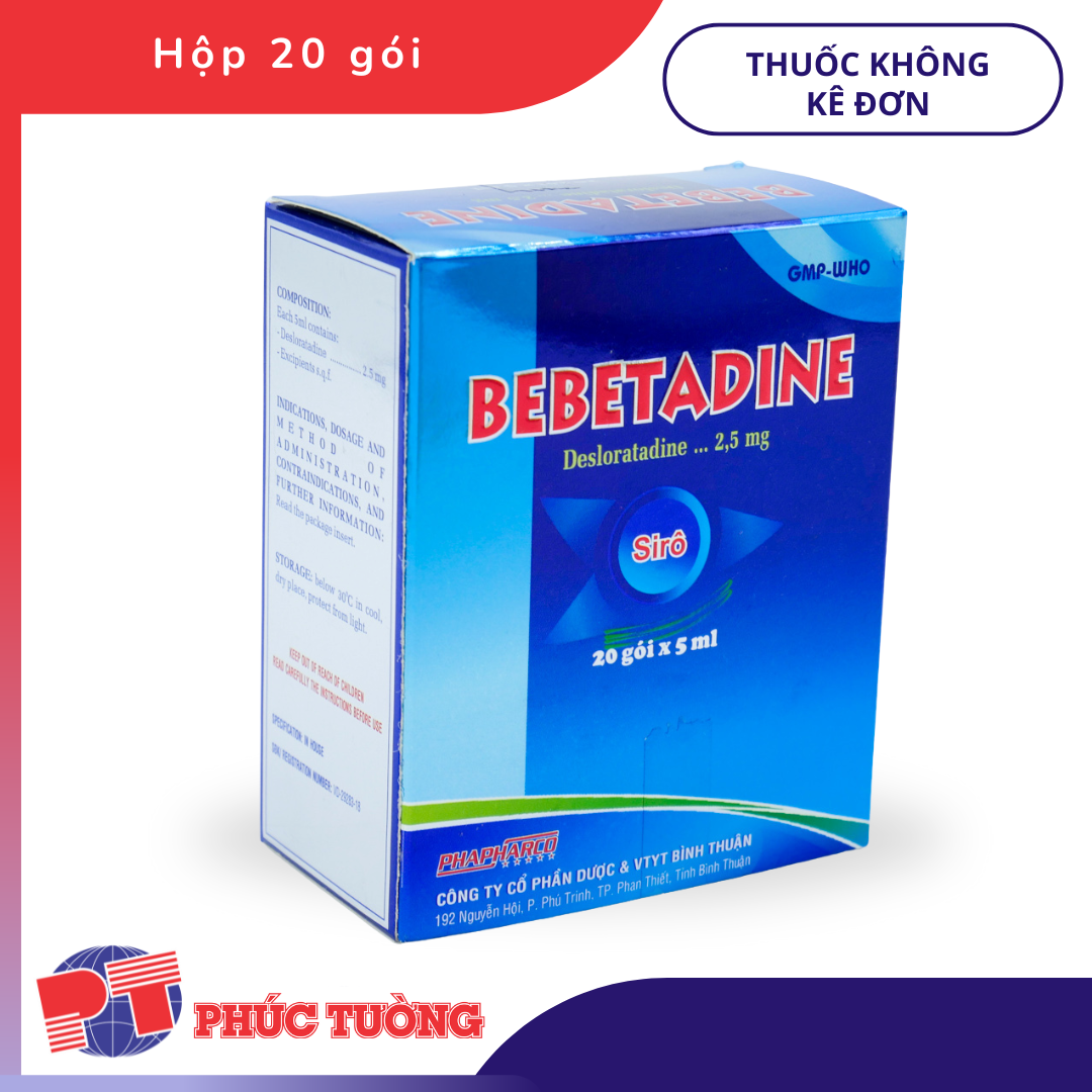 BEBETADINE - Điều trị viêm mũi dị ứng và mày đay BEBETADINE - Điều trị viêm mũi dị ứng và mày đay