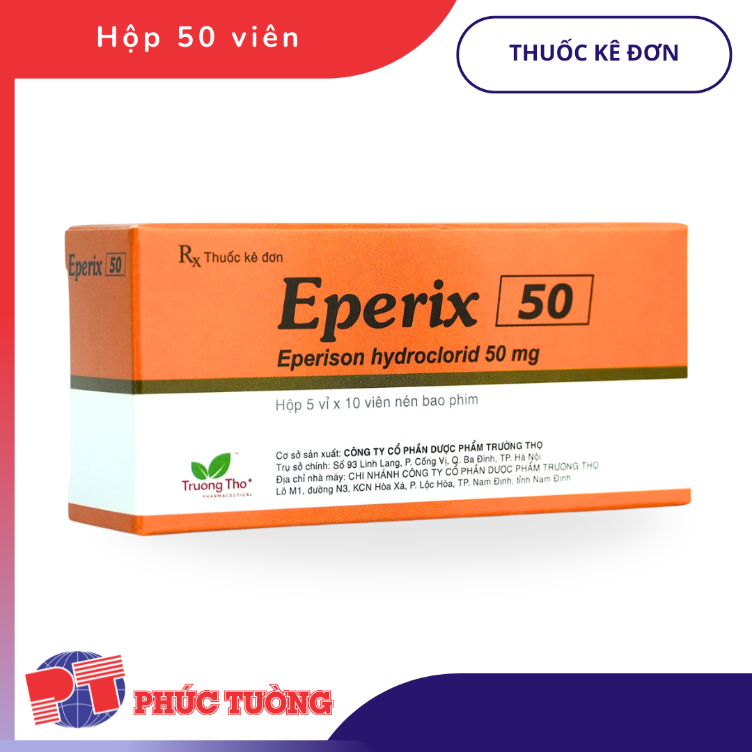EPERIX 50 - Điều trị triệu chứng co cứng cơ EPERIX 50 - Điều trị triệu chứng co cứng cơ