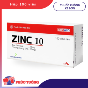 ZINC 10 AGIMEXPHARM - Phòng ngừa thiếu kẽm cho cơ thể ZINC 10 AGIMEXPHARM - Phòng ngừa thiếu kẽm cho cơ thể
