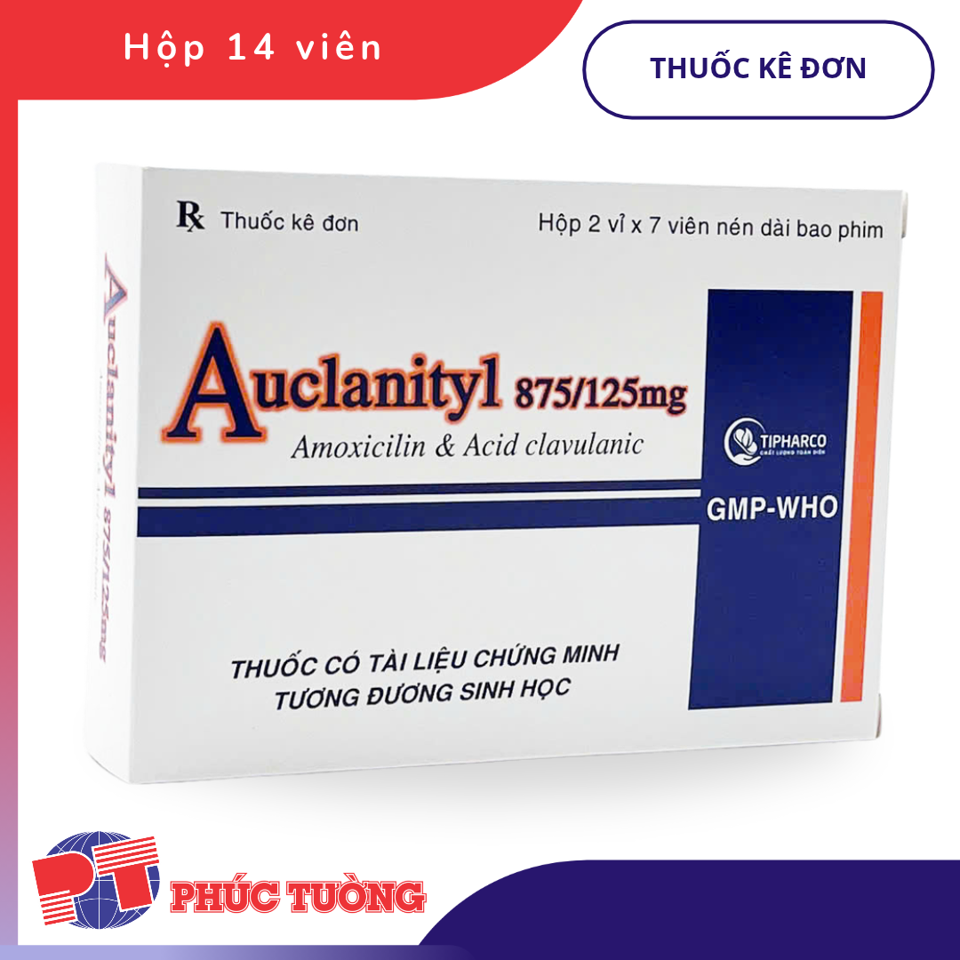 AUCLANITYL 500mg/125mg - Điều trị các trường hợp nhiễm khuẩn AUCLANITYL 500mg/125mg - Điều trị các trường hợp nhiễm khuẩn
